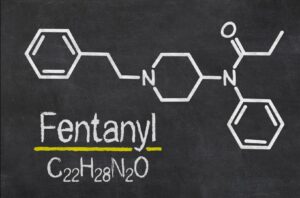 The fentanyl molecule.